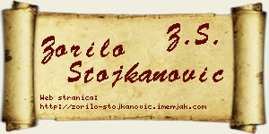 Zorilo Stojkanović vizit kartica